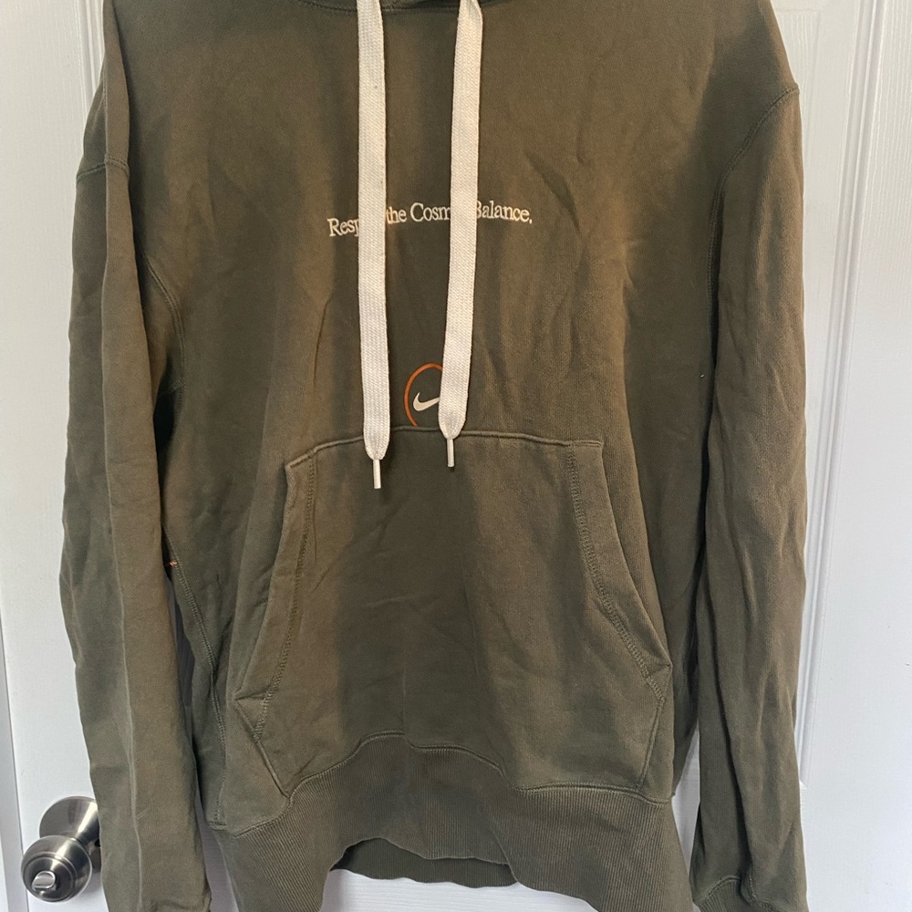 Nike Olive Hoodie with White Details